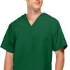 AllHeart Clearance Men's V-Neck Solid Scrub Top -Silverts-shop 1 ah b2005 clearance 650