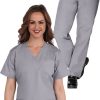 AllHeart Clearance Women's Mock Wrap Scrub Top & Elastic Waistband Scrub Pant Set 2 AllHeart Clearance Women's Mock Wrap Scrub Top & Elastic Waistband Scrub Pant Set -Silverts-shop 1 ah b9set clearance 650