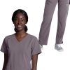 AllHeart Clearance Women's V-Neck Solid Scrub Top & Yoga Scrub Pant Set -Silverts-shop 1 ah lsset8 clearance 650