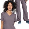 AllHeart Clearance Women's Mock Wrap Solid Scrub Top & Cargo Scrub Pant Set 1 AllHeart Clearance Women's Mock Wrap Solid Scrub Top & Cargo Scrub Pant Set -Silverts-shop 1 ah lsset9 clearance 650