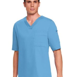 Grey's Anatomy Clearance Men's 3-Pocket V-Neck Solid Scrub Top
