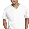 Grey's Anatomy Clearance Men's Paneled V-Neck Solid Scrub Top -Silverts-shop 1 bc 0116 clearance010 650