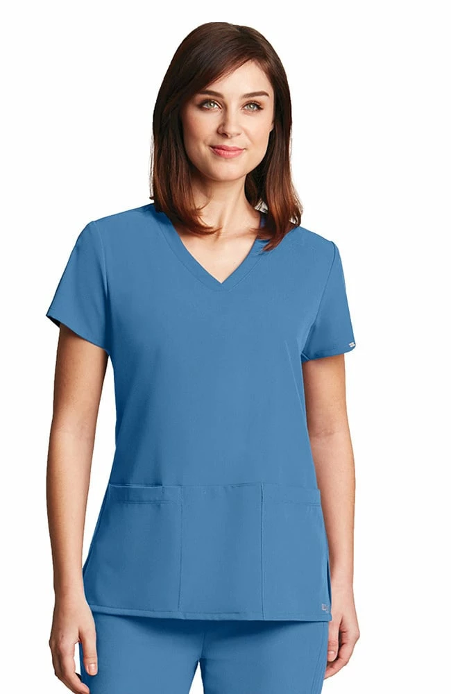 Grey's Anatomy Clearance Women's V-Neck Solid Scrub Top