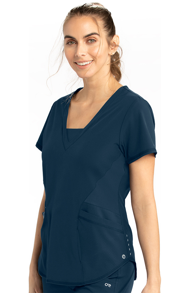Clearance Women's Spark Solid Scrub Top Barco One Clearance Women's Spark Solid Scrub Top -Silverts-shop 1 bc bot083 clearance905 650