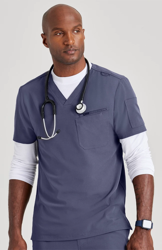 Barco Uniforms Barco Unify Men's V-Neck Scrub Top