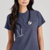 Barco Uniforms Barco Unify Women's Henley Tuck-In Scrub Top -Silverts-shop 1 bc but163 650