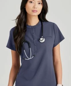 Barco Uniforms Barco Unify Women's Henley Tuck-In Scrub Top
