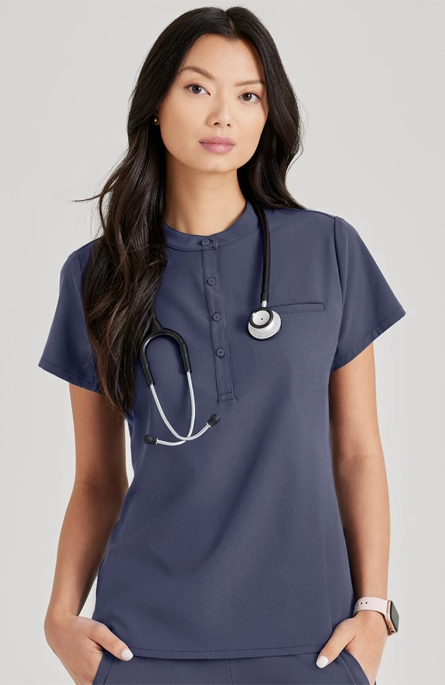 Barco Uniforms Barco Unify Women's Henley Tuck-In Scrub Top