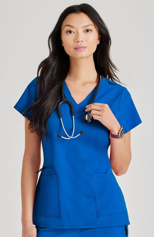 Barco Unify Women's V-Neck Scrub Top Barco Uniforms Barco Unify Women's V-Neck Scrub Top -Silverts-shop 1 bc but167 650