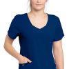 Barco One Women's Joy Solid Scrub Top 2 Barco One Women's Joy Solid Scrub Top -Silverts-shop 1 bc bwt071 650