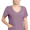 Barco One Clearance Women's Joy Solid Scrub Top -Silverts-shop 1 bc bwt071 clearance918 650