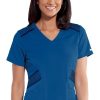 Grey's Anatomy Women's Moto Inspired Solid Scrub Top 2 Grey's Anatomy Women's Moto Inspired Solid Scrub Top -Silverts-shop 1 bc git033 650