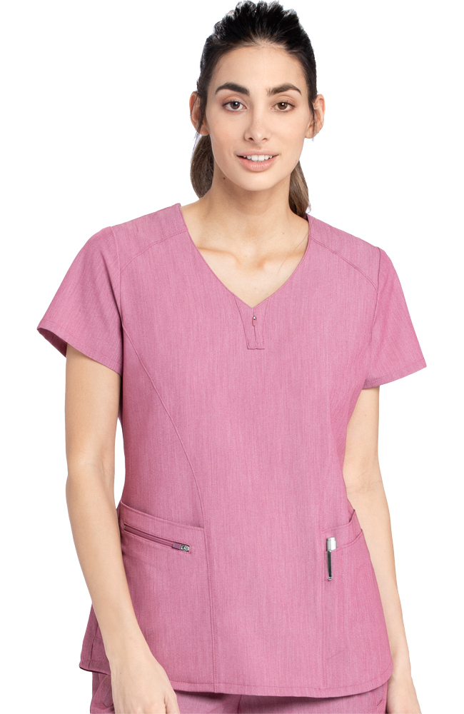 Women's London Solid Scrub Top Grey's Anatomy Women's London Solid Scrub Top -Silverts-shop 1 bc gnt086 650