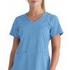 Grey's Anatomy Women's Serena V-Neck Solid Scrub Top 2 Grey's Anatomy Women's Serena V-Neck Solid Scrub Top -Silverts-shop 1 bc grst045 650