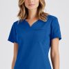 Grey's Anatomy Women's Capri Tuck-In Scrub Top 2 Grey's Anatomy Women's Capri Tuck-In Scrub Top -Silverts-shop 1 bc grst136 650