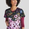 Grey's Anatomy Clearance Women's Autumn Meadow Print Scrub Top -Silverts-shop 1 bc grt085 printclearanceatm 650