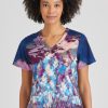 Grey's Anatomy Clearance Women's Midnight Wonders Print Scrub Top -Silverts-shop 1 bc grt085 printclearancemdw 650