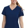 Grey's Anatomy Clearance Women's Avana Solid Scrub Top -Silverts-shop 1 bc grt122 clearance 650