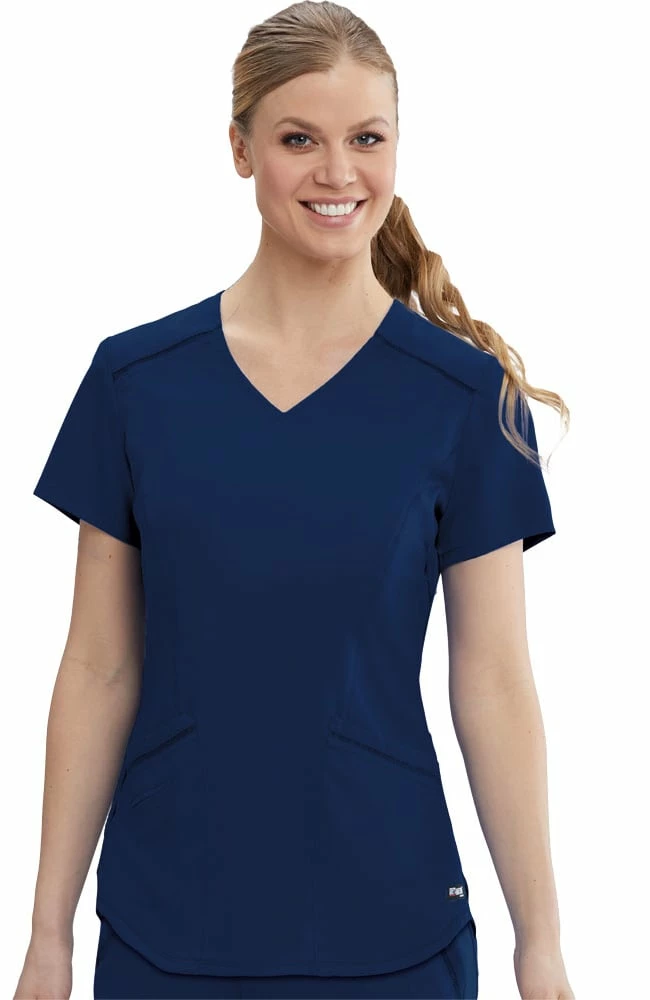 Grey's Anatomy Clearance Women's Avana Solid Scrub Top