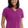 Grey's Anatomy Clearance Women's Bree Tuck-In Solid Scrub Top -Silverts-shop 1 bc gvs028 clearance 650