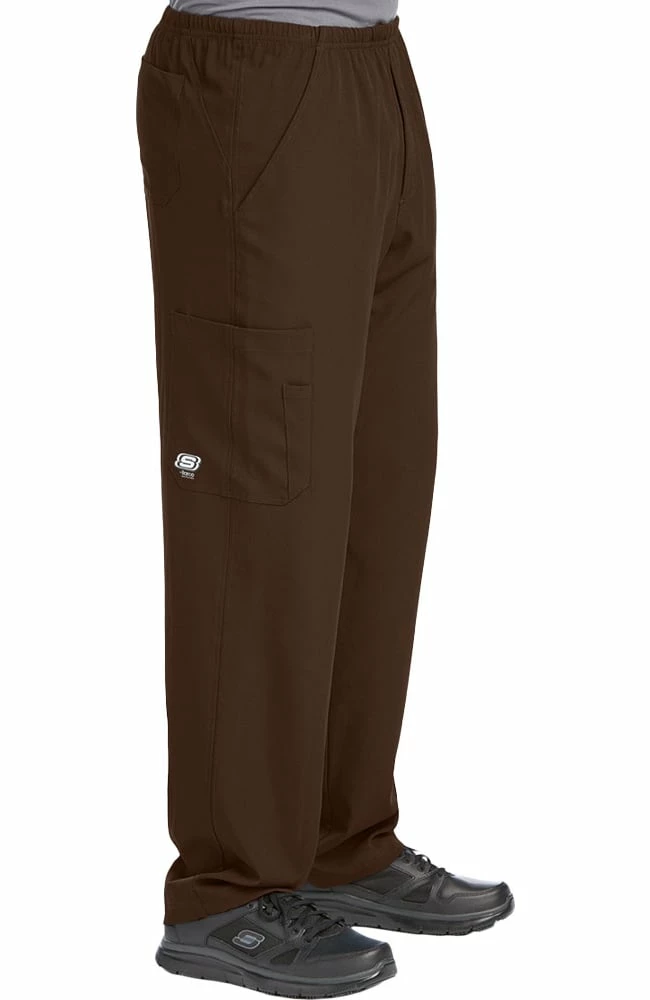 Skechers Clearance Men's Structure Elastic Waistband Zip Fly Scrub Pant