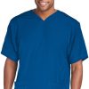 Skechers Clearance Men's Sport V-Neck Solid Scrub Top -Silverts-shop 1 bc skt013 clearance 650