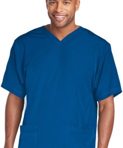 Skechers Clearance Men's Sport V-Neck Solid Scrub Top