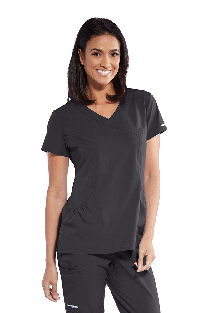 Women's Charge Surplice Solid Scrub Top Skechers Women's Charge Surplice Solid Scrub Top -Silverts-shop 1 bc skt064 650