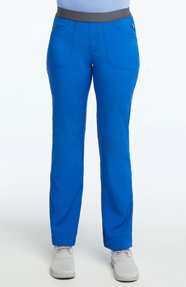 Cherokee Clearance Women's Rib Yoke Waist Pull On Scrub Pants