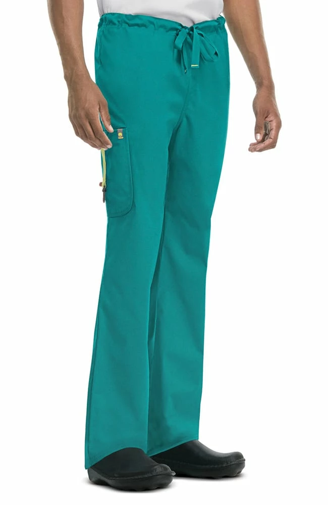 Code Happy Clearance Men's Drawstring Cargo Scrub Pant