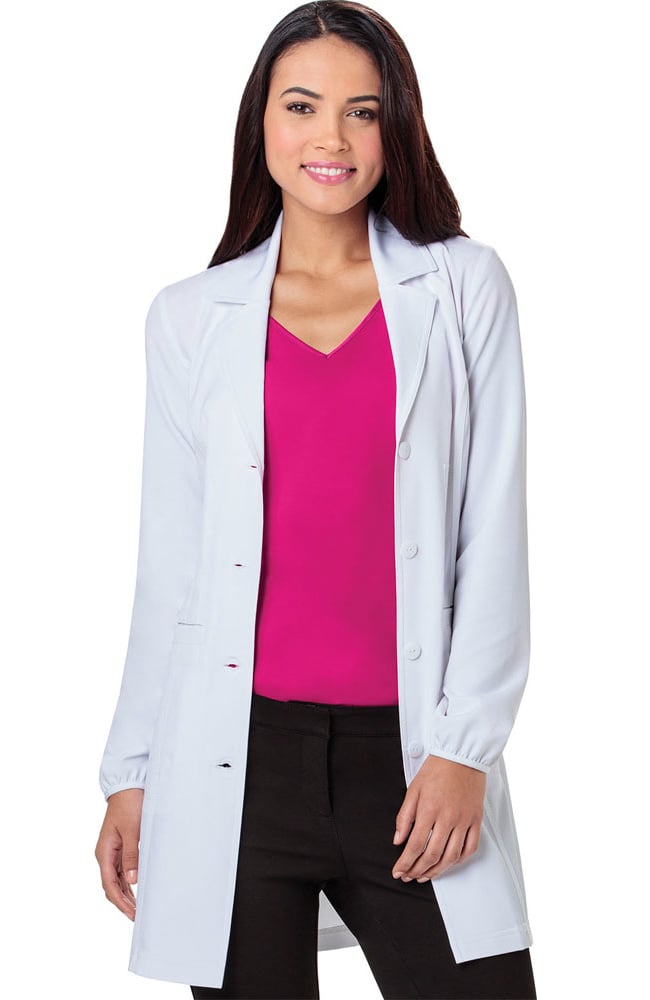 Heartsoul Women's Notched Lapel 34" Lab Coat 3 Heartsoul Women's Notched Lapel 34" Lab Coat