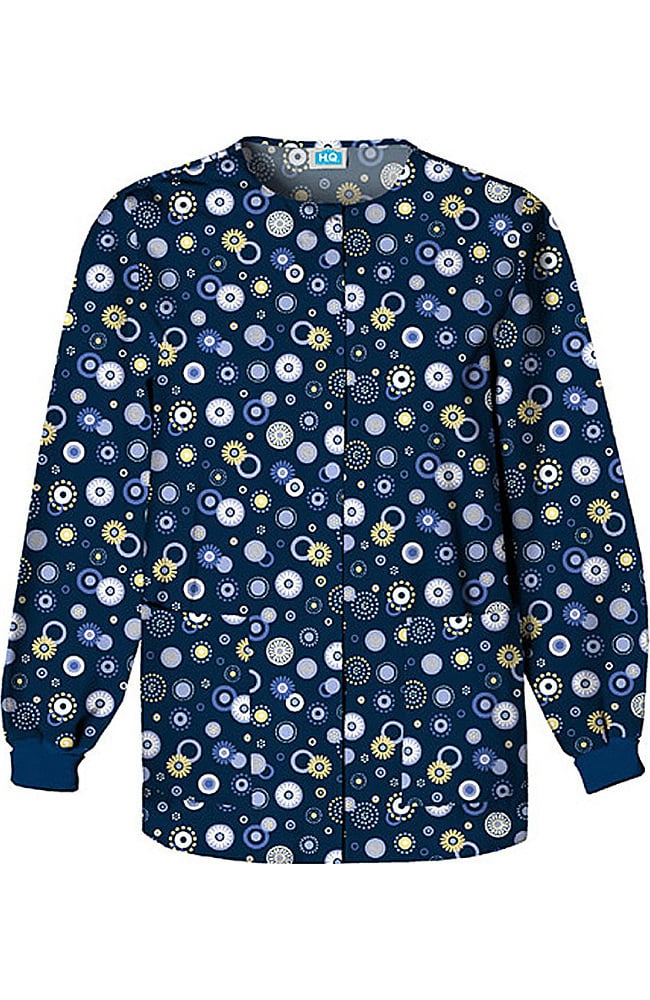 Cherokee Clearance Women's Crew Neck Dot Print Jacket 3 Cherokee Clearance Women's Crew Neck Dot Print Jacket