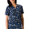 Cherokee Clearance Women's V-Neck 2 Pocket Dots Wonderful Print Scrub Top 2 Cherokee Clearance Women's V-Neck 2 Pocket Dots Wonderful Print Scrub Top -Silverts-shop 1 ck 4700 printclearancedwo 650
