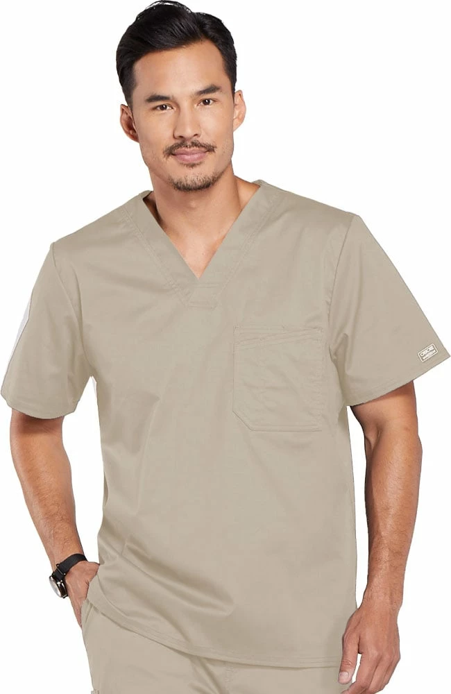 Cherokee Workwear Clearance Men's V-Neck Solid Scrub Top