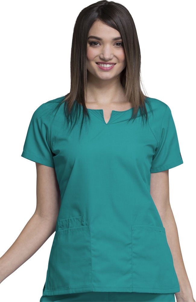 Clearance Women's Round Neck Solid Scrub Top Cherokee Workwear Clearance Women's Round Neck Solid Scrub Top -Silverts-shop 1 ck 4824 clearance 650