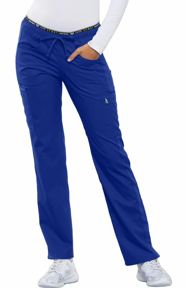 Cherokee Clearance Women's Logo Elastic Waist Scrub Pant