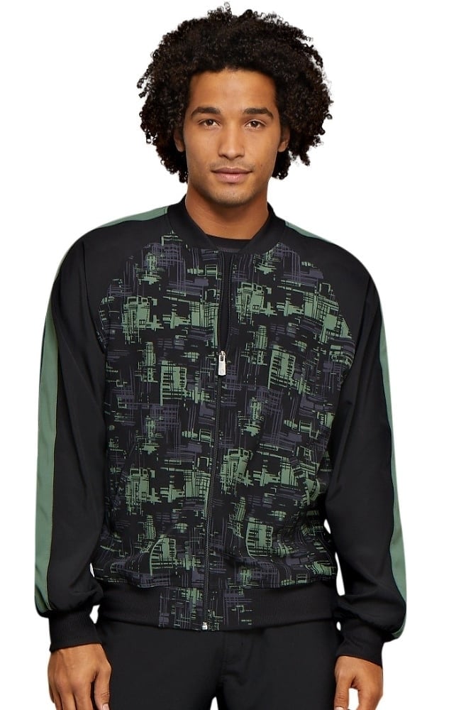 Clearance Men's Zip Front Abstract Print Scrub Jacket Cherokee Clearance Men's Zip Front Abstract Print Scrub Jacket -Silverts-shop 1 ck ck311 printclearanceccy 650