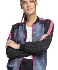 Cherokee Clearance Women's Don't Look Back Print Scrub Jacket