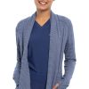 Cherokee Clearance Women's Open-Front Stripe Print Scrub Jacket -Silverts-shop 1 ck ck327 clearancenvg 650