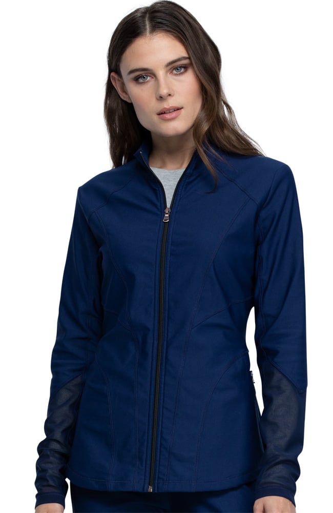 Women's Zip Front Scrub Jacket Cherokee Women's Zip Front Scrub Jacket -Silverts-shop 1 ck ck390 650