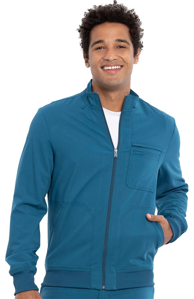 Cherokee Clearance Men's Solid Scrub Jacket