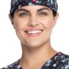 Cherokee Clearance Women's Flutter Blooms Print Scrub Hat -Silverts-shop 1 ck ck513 printclearancefub 650