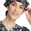 Cherokee Women's Bouffant Scroll For It Print Scrub Hat -Silverts-shop 1 ck ck514 printsof 650
