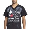 Cherokee Clearance Men's Today Is Amazing Print Scrub Top -Silverts-shop 1 ck ck676 printclearancemkd 650
