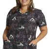Cherokee Clearance Women's Dog Is My Zen Print Scrub Top 2 Cherokee Clearance Women's Dog Is My Zen Print Scrub Top -Silverts-shop 1 ck ck678 printclearanceogz 650