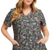 Cherokee Women's What The Speck? Print Scrub Top 2 Cherokee Women's What The Speck? Print Scrub Top -Silverts-shop 1 ck ck678 printwts 650
