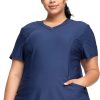 Cherokee Clearance Women's Shirttail Hem Scrub Top -Silverts-shop 1 ck ck712 clearancenav 650