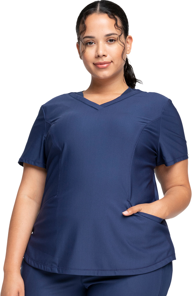 Cherokee Clearance Women's Shirttail Hem Scrub Top 3 Cherokee Clearance Women's Shirttail Hem Scrub Top