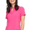 Cherokee Clearance Women's Mock Neck Solid Scrub Top