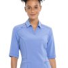 Cherokee Women's Polo Collar Solid Scrub Top -Silverts-shop 1 ck ck872a 650